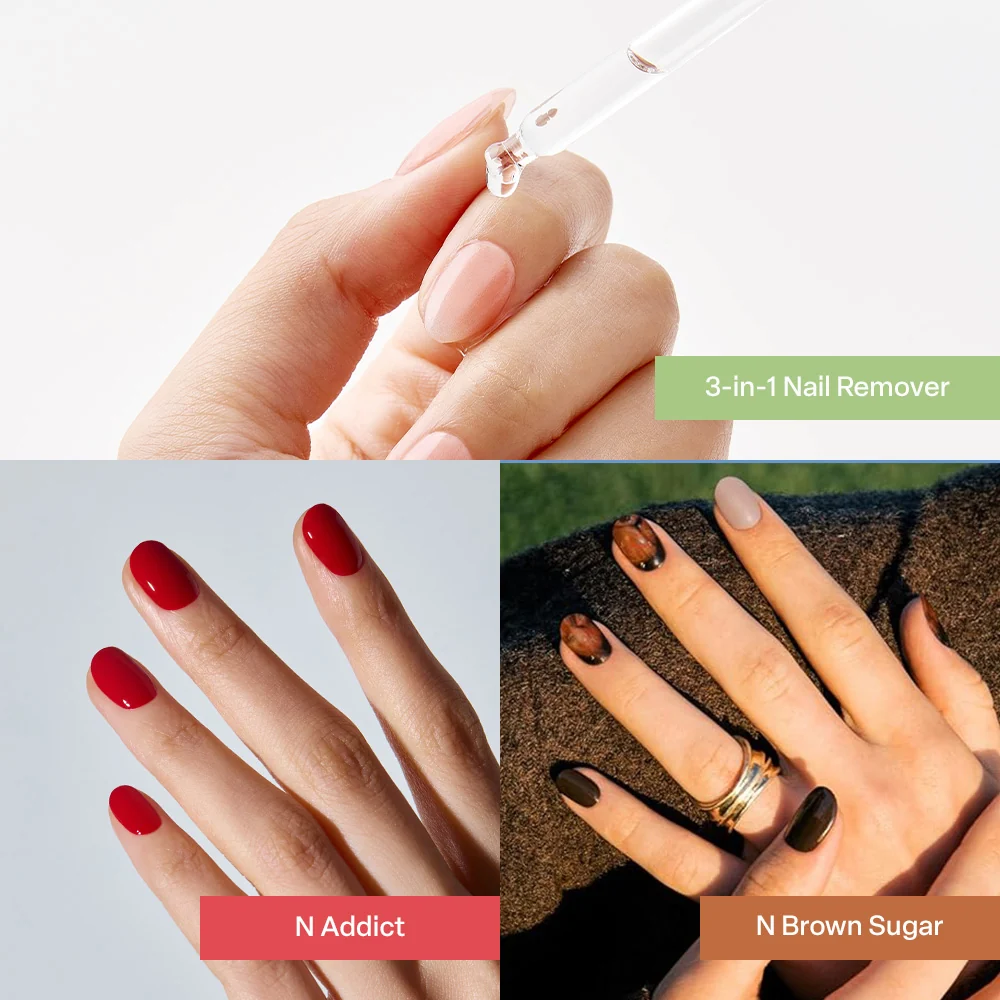 [7% OFF Remover x Nail] 3-in-1 Remover & Addict Brown Sugar Trio - Image 2