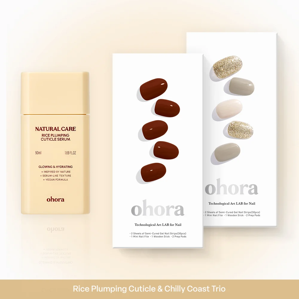 [7% OFF Cuticle Serum x Nail] Rice Plumping Cuticle & Chilly Coast Trio